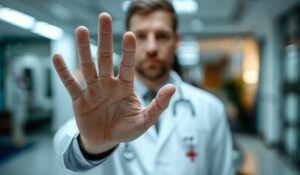 Persona cancelando su seguro médico en línea desde su computadora